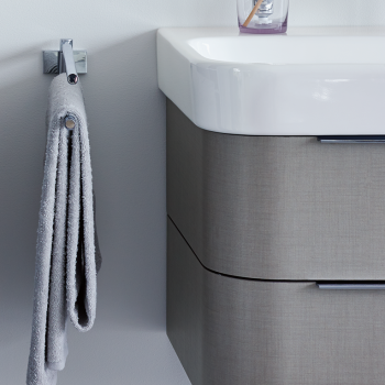 Duravit H2636702222 Happy D 2 46 1 4 Wall Mounted Vanity Unit Qualitybath Com The characteristic design continues within happy d.2's furniture range. quality bath