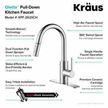 Kraus Kpf 2620ch Oletto Kitchen Faucet Qualitybath Com