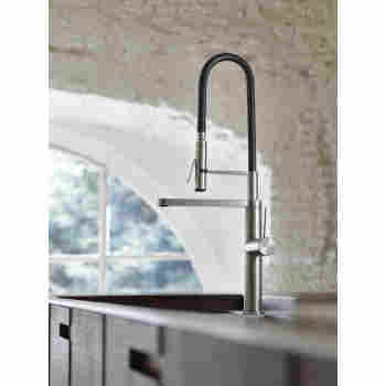 Kwc 10 151 423 Ono Highflex Single Hole Side Lever Kitchen Faucet