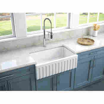 Pegasus Farmhouse Apron Front Fireclay 30 In Single Bowl Kitchen