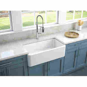 33 Reversible Fireclay Farmhouse Sink