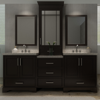 Ariel M085d Esp Stafford 84 Double Sink Bathroom Vanity Set