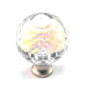 Cal Crystal M30ab Crystal Knobs Round Rainbow Reflectance Crystal Cabinet Knob Qualitybath Com
