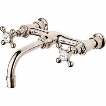 Barber Wilsons R2020 Regent Wall Mount Bridge Faucet Qualitybath Com - Wall Mount Bridge Faucet Bathroom