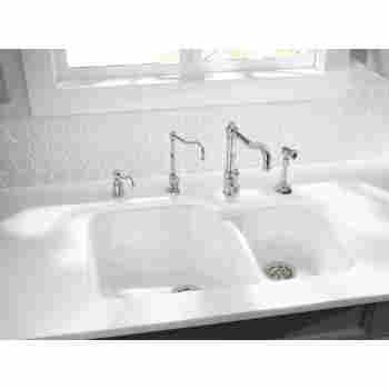 Rohl 6337 Allia 33 Double Bowl Undermount Kitchen Sink Qualitybath Com