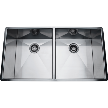 Rohl Rss3518sb 36 3 4 Two Bowl Stainless Steel Kitchen Sink