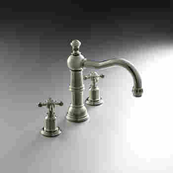 Rohl U 3720l Pn 2 Perrin Rowe 3 Hole Traditional Spout Faucet Qualitybath Com