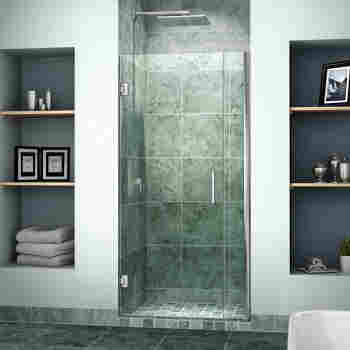 Unidoor 36 30 Inch Shower Door With 6 Stationary Panel