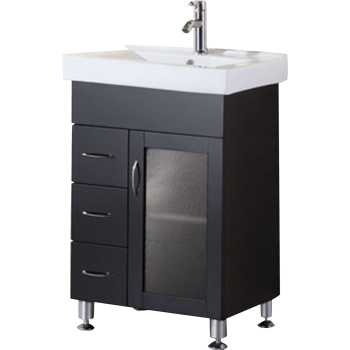Design Element Dec022 Stanton 24 Bathroom Vanity Set With Mirror