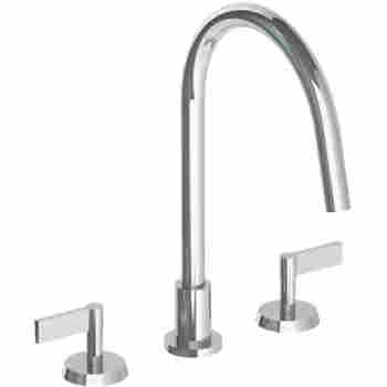 Watermark 37 7g Deck Mounted 3 Hole Gooseneck Kitchen Faucet