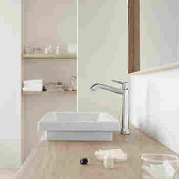 Hansgrohe 31078001 Metris C Single Hole Faucet Tall Qualitybath Com