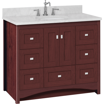 Strasser Woodenworks 42 442 Ravenna 41 1 2 Vanity With Shaker
