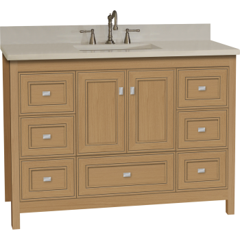 Strasser Woodenworks 50 560 Alki Essence 48 Bathroom Vanity With Deco Miter Doors Qualitybath Com