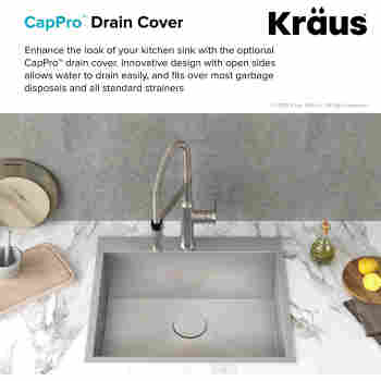 Kraus Stc 2 Cappro Removable Decorative Drain Cover Qualitybath Com