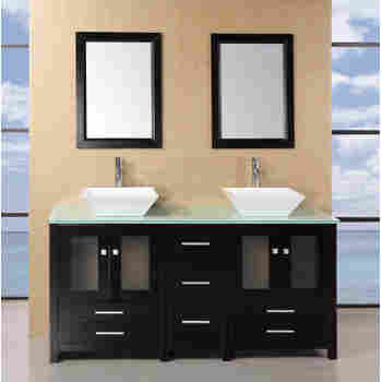 Design Element Dec072b Arlington Bathroom Vanity Set Mirrors And