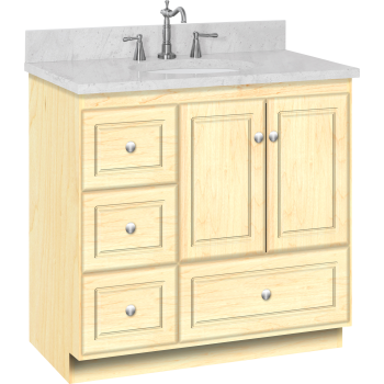 Left Hand Drawers And Ultraline Doors, Bath Vanity With Drawers On Left