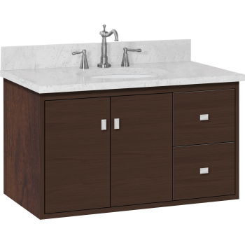 Strasser Woodenworks 20 560 Sodo 36 Vanity With Right Hand Drawers And Slab Doors Qualitybath Com