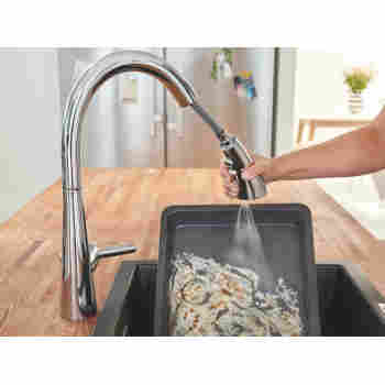 Grohe 30368dc2 Ladylux L2 Triple Spray Pull Down Bar Faucet Qualitybath Com