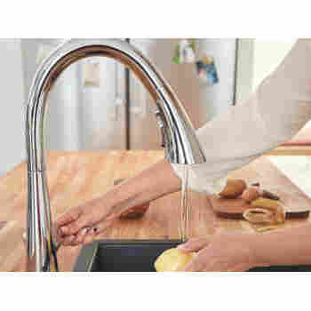Grohe 32298 Ladylux L2 Triple Spray Pull Down Kitchen Faucet Qualitybath Com