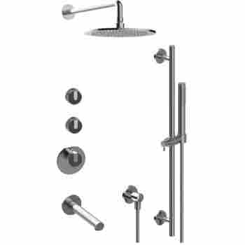 Graff Gv3 J42st Mod Thermostatic Tub And Shower Set With Handshower Qualitybath Com