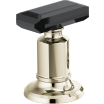 Pair of Black Crystal Knob Handles