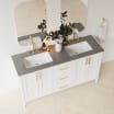 61 Inch Quartz Top with Undermount Sink
