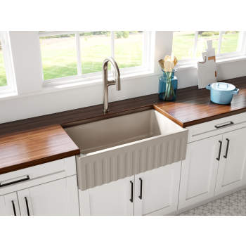 33 Reversible Fireclay Farmhouse Sink, What Holds A Farmhouse Sink In Place