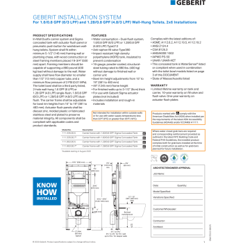 Geberit Duofix 1140mm Slimline Frame & Sigma Cistern For Wall-Hung WC - View #5