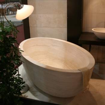Ws Bath Collection Piedra Orion Hand, Hand Carved Stone Bathtubs