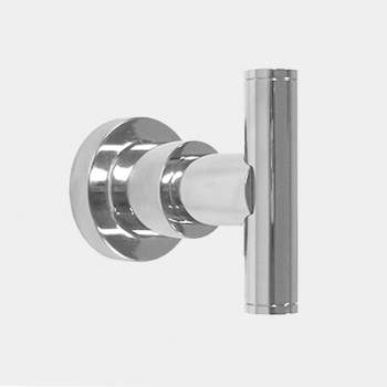 Glass mounted robe discount hook