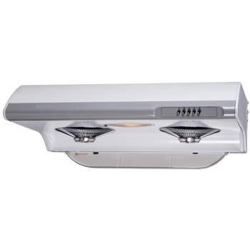 Self cleaning top range hood