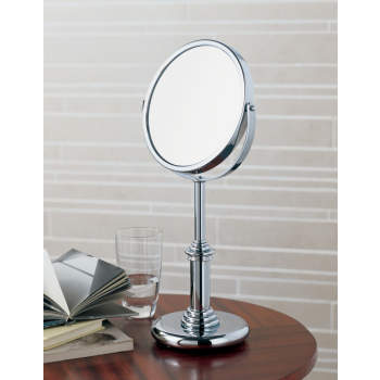 Free standing magnifying mirror on sale