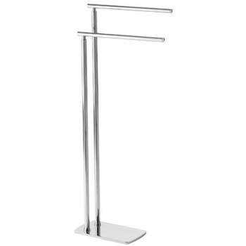 Freestanding chrome towel store rack