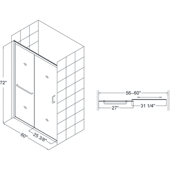 DreamLine SHDR-0960720 Infinity-Z 60