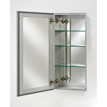 Recessed Frameless 2 Door Medicine Cabinet with 2 Adjustable