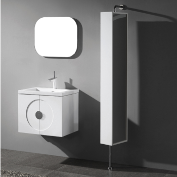 Rotating mirrored 2024 linen cabinet