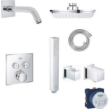 Grohe Cube Thermostatic  Shower Bundle image-1