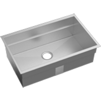 Julien 005462 Smartstation 49-1/2 Undermount Reveal Stainless Steel  Kitchen Sink Set