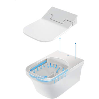 Duravit 21695900092+611000 SET Floor Mount Toilet With Sensowash 