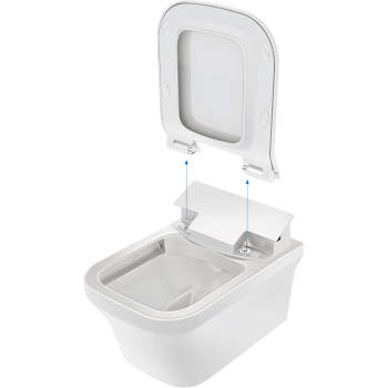 Duravit 21695900092+611000 SET Floor Mount Toilet With Sensowash 