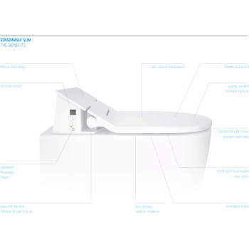Duravit 21695900092+611000 SET Floor Mount Toilet With Sensowash 