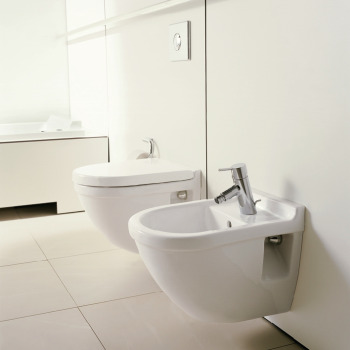 Glad Vreemdeling Aan Duravit 222709 Starck 3 Wall Mounted Toilet Set-Compact | QualityBath.com