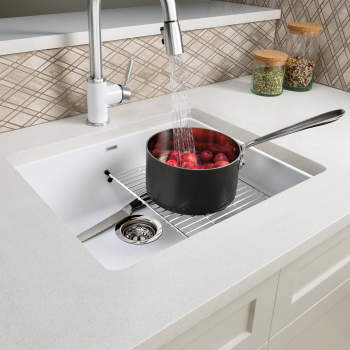Kitchen sink online grids stainless steel