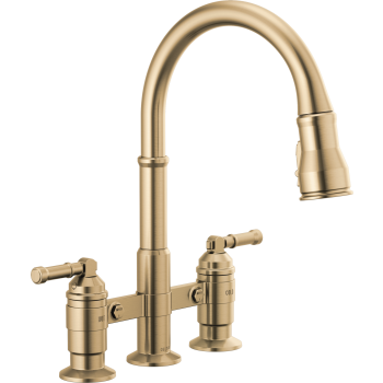 Delta 2390L-DST Broderick Two Handle Pull Down Bridge Kitchen