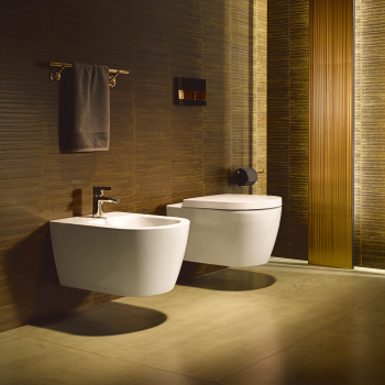 Duravit 2529090092 Me By Starck Wall Mounted Rimless Toilet