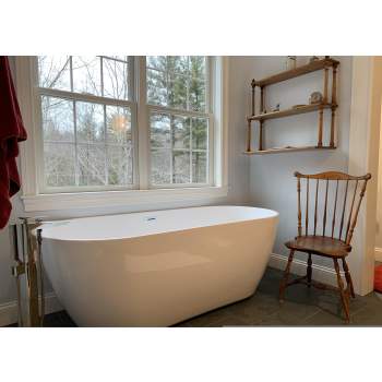 Perlato PTXVNZ7132-GW Venezia Soaker Tub | QualityBath.com