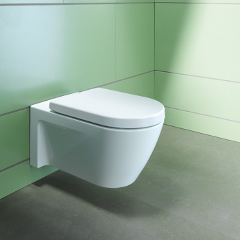 Duravit 2533090092 Starck 2 Wall Mounted Toilet | QualityBath.com