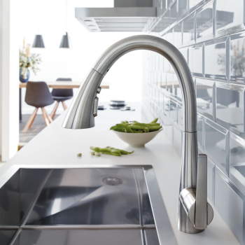 Grohe 32298DC3 Zedra Triple Spray Pull Down Kitchen Faucet