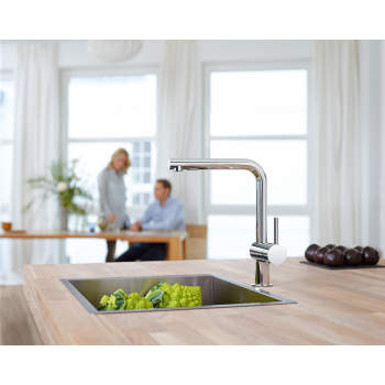 Grohe 30300 Minta Single Handle Kitchen Faucet | QualityBath.com