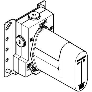 Rough for Concealed Thermostat with Integrated Supply Stops